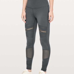Lululemon Wunder Under High-Rise Tight *Mix & Mesh 28" Melanite - 6 - NWT